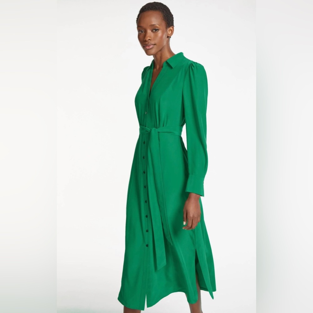 Green Zara Dress. New with tags, Never worn, Smoke free home!!